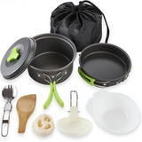 Portable Camping Tableware Cooking Set
